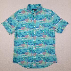 Vineyard Vines Slim Fit Murray‎ Short Sleeve Button Down Shirt Mens Small S Blue
